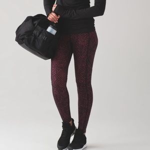 Lululemon Speed Tight V - Shatter Weave Dust Coral Plum